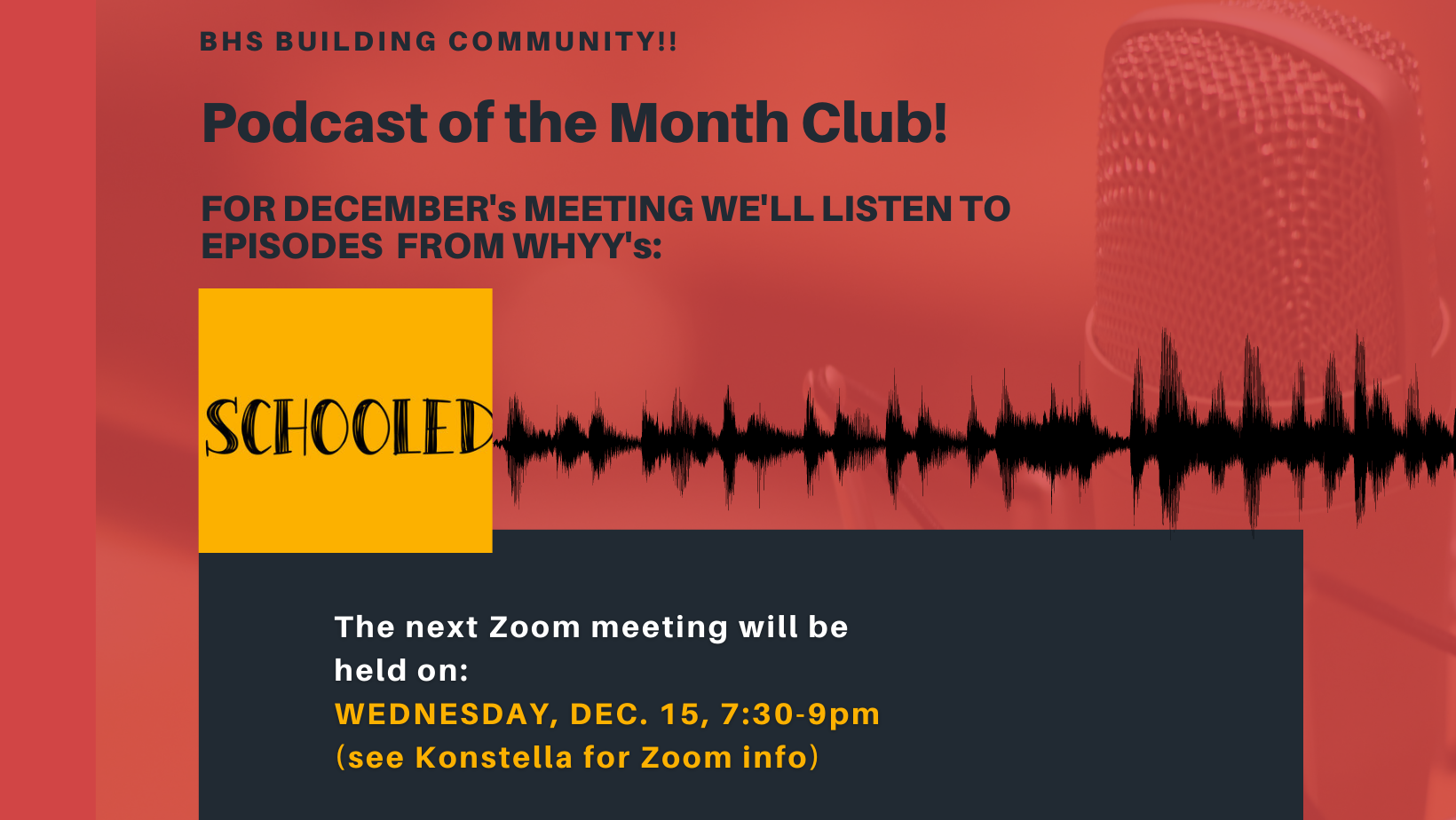 DEC Flyer Podcast of the Month Club - 2021